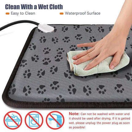 Pet Dog Cat Bunny Electric Heat Heated Heating Heater Pad Mat Blanket Bed