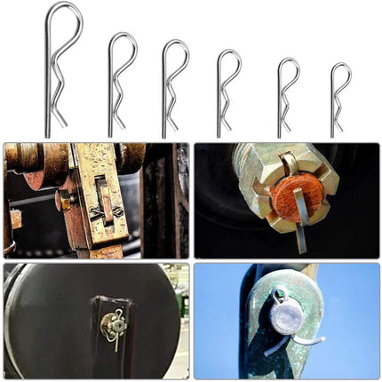 Cotter Pin Assortment 150Pcs Set Grab Split Fixings Securing Lock Pins Kit OZ