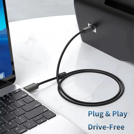 0.5M JASOZ USB Cable for Printer Brother Canon Dell Epson HP Male Type A to B