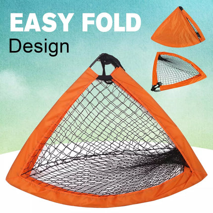 Portable Soccer Goal Kids Football Training Outdoor Practice Sport w/Carry Bag