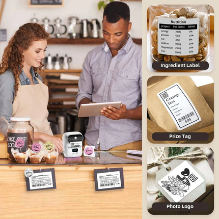 M110 Bluetooth Label Maker Machine Wireless Mini Thermal Printer Sticker