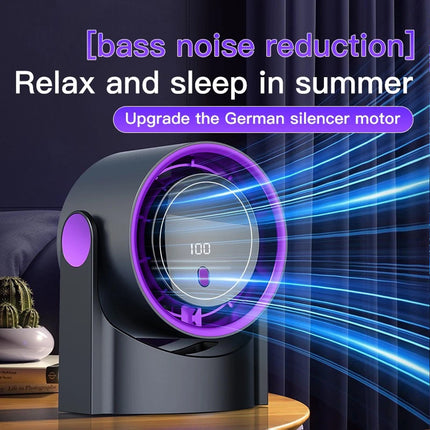 Desk Fan Desktop Fan Table Cooling Fan Retractable 100 Speed Air Circulator Fan