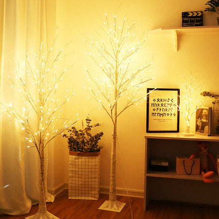 90/150/180cm LED Twig Birch Table Lamp Christmas Tree Light Holiday Xmas Lights