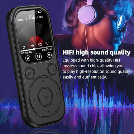 2" Color Screen MP3 Bluetooth Music Player with Speaker FM Radio Voice Recorder