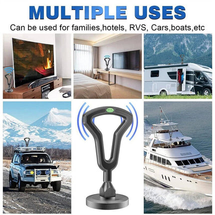 5600 Miles Digital TV Antenna HDTV Amplified 4K 1080P Waterproof Indoor