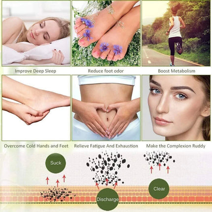28pc Detox Deep Cleansing Foot Pads Pain Relief Natural Sleep Toxin Adhesive