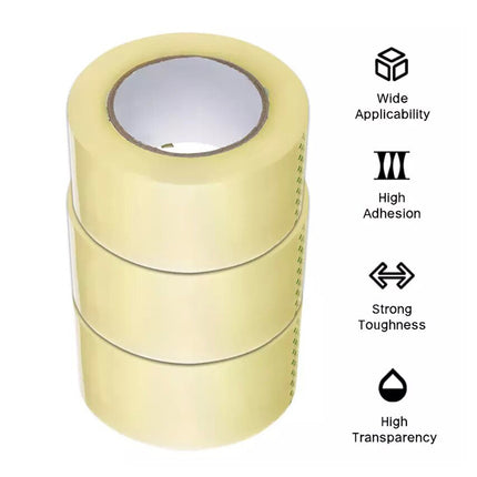 Packing Tape 12 Rolls Package Clear Sticky Sealing Tape 48mm 75M 52UM
