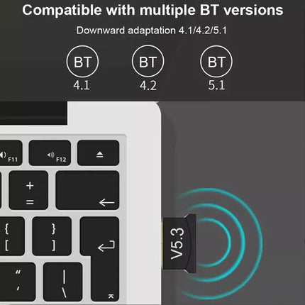 USB Bluetooth 5.3 Dongle Adapter for PC Speaker Wireless Music Audio Receiver