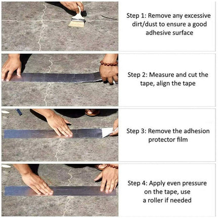 1 Rolls 150mm*5m Waterproof Tape Butyl Rubber Aluminium Foil Roof Pipe Caravan Repair Flashing