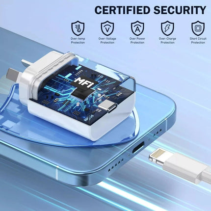 For Apple Fast Charger 25W Type C Charging USB Cable iPhone 5 6 7 8 X XR 11 12 13 14 Adapter