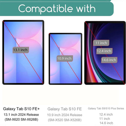 x2 For Samsung Galaxy Tab S10 FE+ Ultra Plus Screen Protector