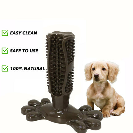 Chocolate L Size Pet Dog Chew Toy Teeth Cleaning Toothbrush