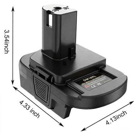 DM18RL Battery Adaptor Convert for Dewalt & Milwaukee To Ryobi 18V Power Tools