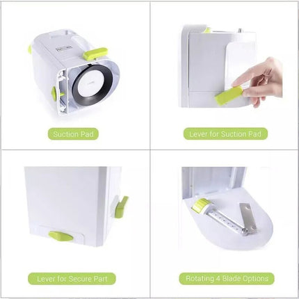 Manual Vegetable Slicer Spiralizer 4-IN-1 Blade Zucchini Noodle Spaghetti Maker