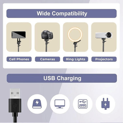 160cm LED Ring Light with Tripod Stand Phone Holder Streamer Studio Photo Makeup Lamp