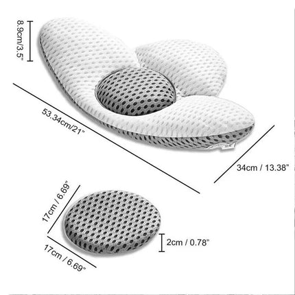 3D Lumbar Pillow Wedge Sleeping Bed Cushion Back Support Pain Relief Relaxing