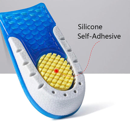 2cm Height Increase Insole TPE Silicone Gel Heighten Lift Half Shoes Pad Men Women