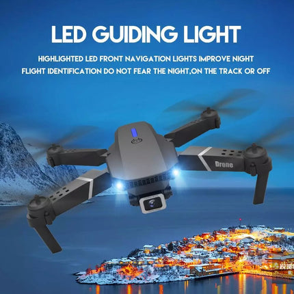 Drone RC Drones Pro 4K HD Dual Camera WIFI FPV Quadcopter Foldable Bag