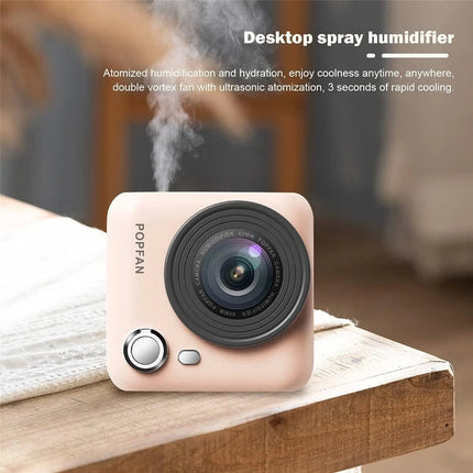 Pink Neck Fan Bladeless Hanging Air Cooler USB Rechargeable Portable Personal