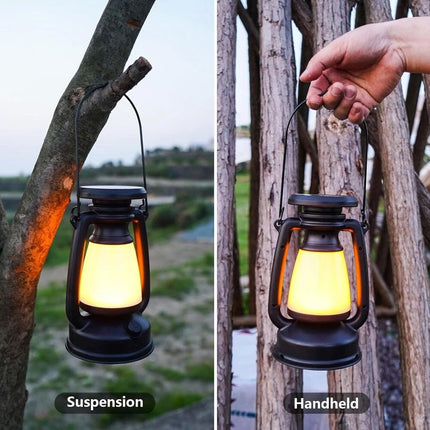 Outdoor Solar USB Rechargeable Camping Lantern Lamp Tent Hiking LED Light Lights