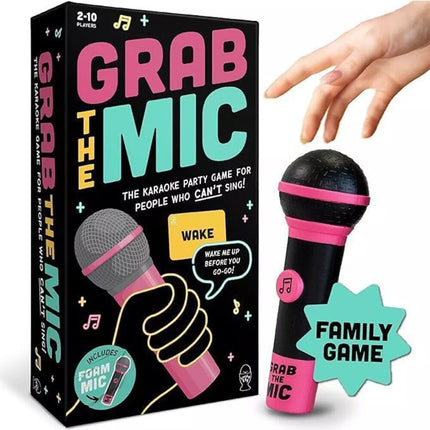 Exciting Grab the Mic Family Karaoke Board Game Lyric Cards Birthday Party