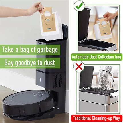12Pcs Dust Bags For Ecovacs Deebot T9, T9+, T9 AIVI,T9 Plus Robot Vacuum Cleaner