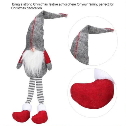 3 Pieces Decorations Window Decoration Christmas Faceless Doll Santa Claus Ornaments