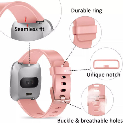 Lavender Fitbit Versa 2 Watch Repacement Silicone Sport Fitness Band Strap Wristband Lite