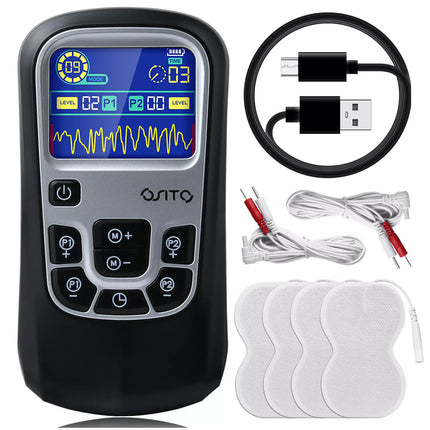 TENS EMS Machine Muscle Stimulation Electronic Digital Back Massager Pain Relief
