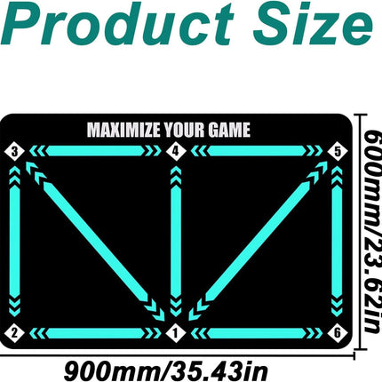 Soccer Footwork Equipment Soccer Training Mat Football Footstep Carpet Anti-Skid