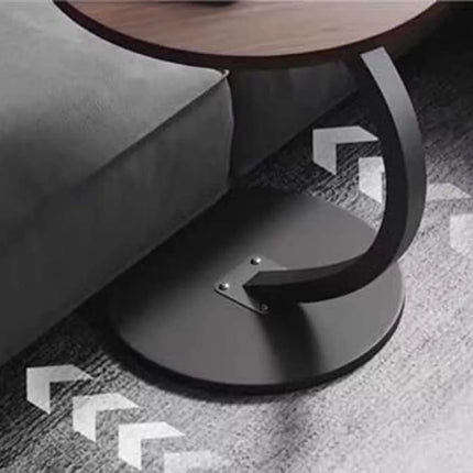 Coffee Table Wood Sofa End Bedside Oval Shape Side Table Bedside Laptop Desk Au