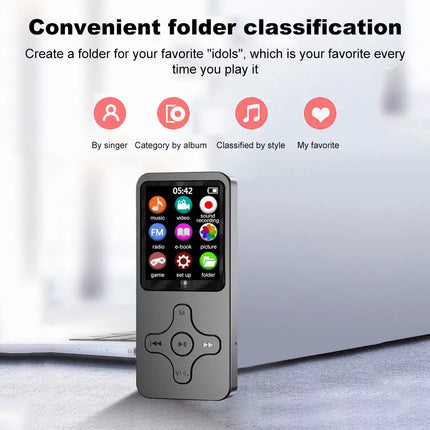 32 GB MP3 MP4 Music Player 1.8'' Screen Portable Radio Voice Recorder Gifts