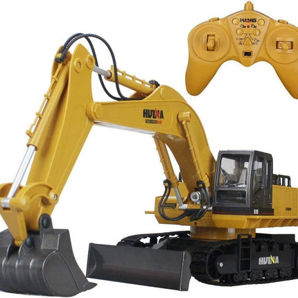 Remote Control Excavator Digger Construction RC Truck Vehicle Toys for Kids Gift