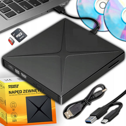 External USB CD/DVD Super Drive for Apple MacBook Air Pro iMac Mac iOS Windows