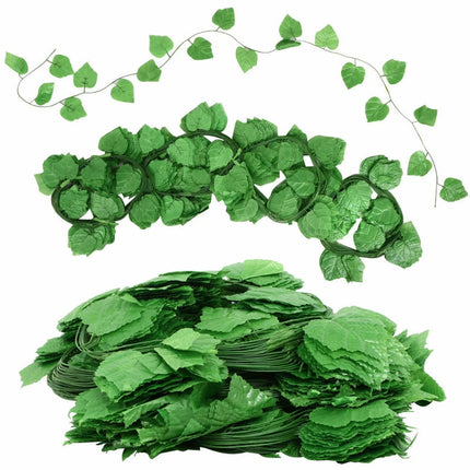 60X Artificial Ivy Vine Fake Foliage Hanging Leaf Garland Plant Party Decor