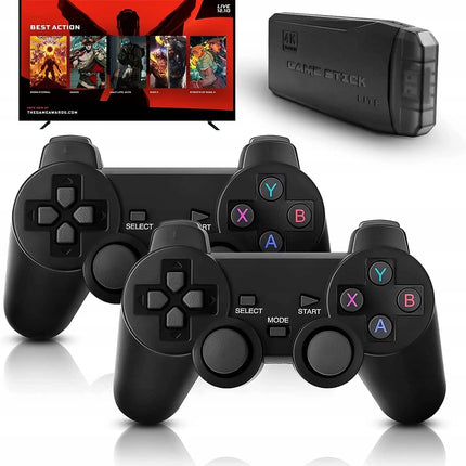 Retro 4K HDMI Game Stick Console Plug Play 35000+ Games 2 Wireless Controllers