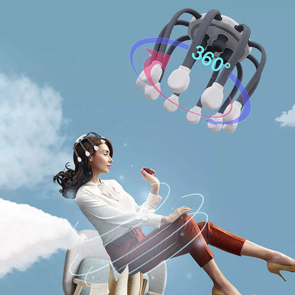 Electric Octopus Claw Scalp Head Scratcher Relief Massager Hands Therapeutic