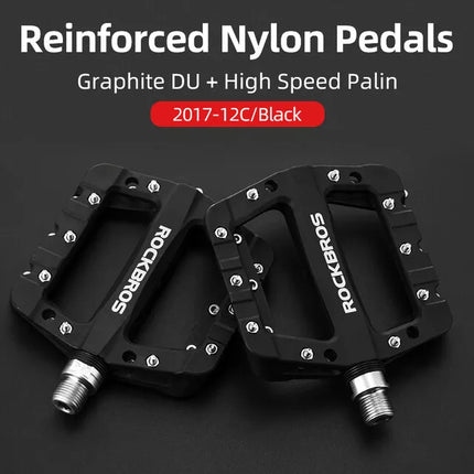 Bicycle Bike Pedals MTB Road Cycling Pedals Anti-Slip 4 Bearings 9/16"