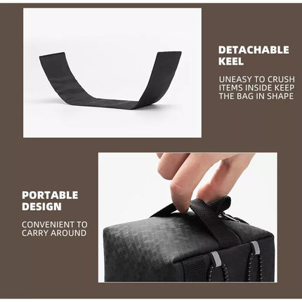Bicycle Handlebar Bag 2L Bike Frame Bag Shoulder Strap Cycling Bag