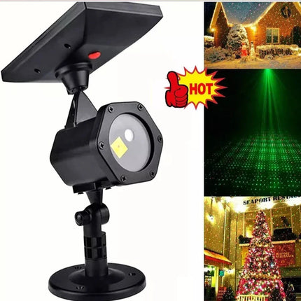 Outdoor Waterproof Solar Projector Landscape Lighting Christmas Party LED Garden