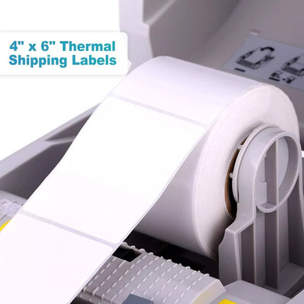 (2 Rolls) Direct Thermal Shipping Label 100x150mm (500 Labels Per Roll ) 4x6'