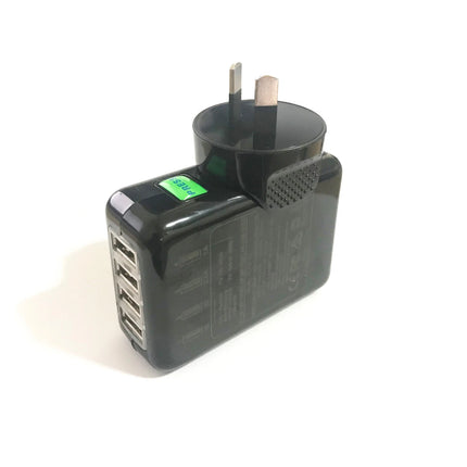USB AC Power Adapter Wall Charger 4 Ports Travel Home 5V 4A 20W with AU Plug