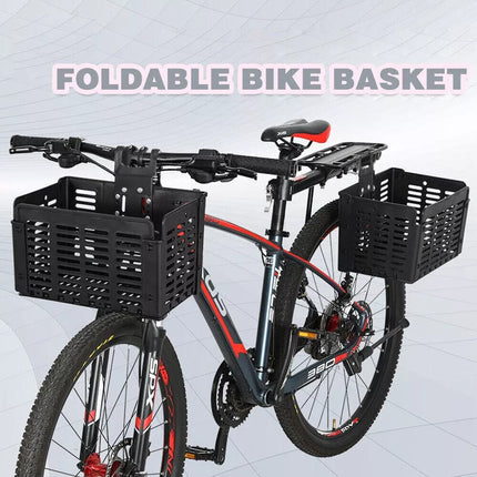 Detachable Bike Basket Bicycle Front Basket Foldable Handlebar Bag Rear Pannier