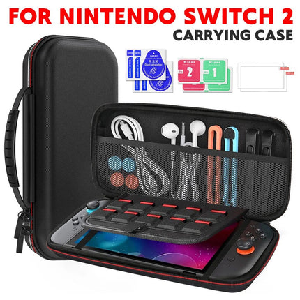 Travel Game Carrying Case Bag For Nintendo Switch 2 Card Slot Storage Shockproof