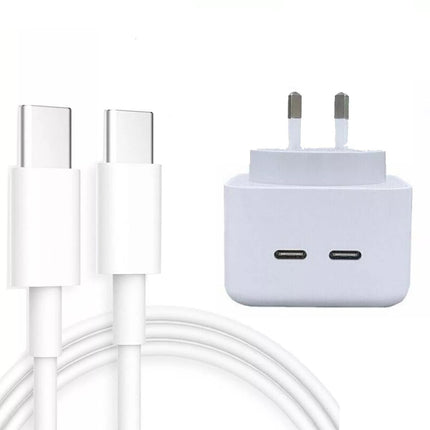 40W Fast Charging DUAL USB C PD Wall Charger Power Adapter For iPhone 15 Pro Max