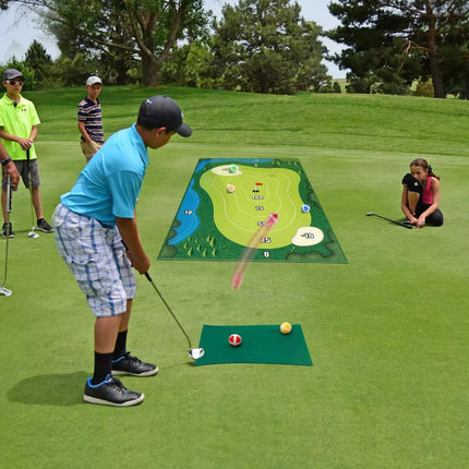 The Indoor Casual Golf Game Set Golf Hitting Mats Golf Putting Royale Golf Game