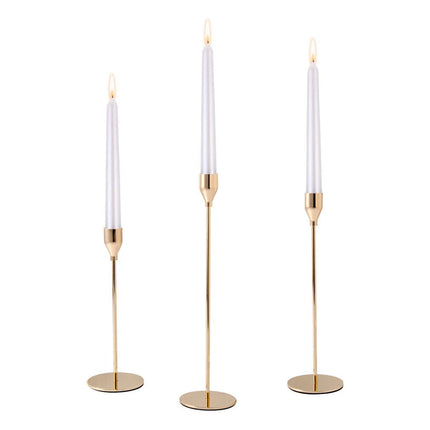 Candlestick Holders 3x Taper Candle Holders for Candlesticks Dining Decoration