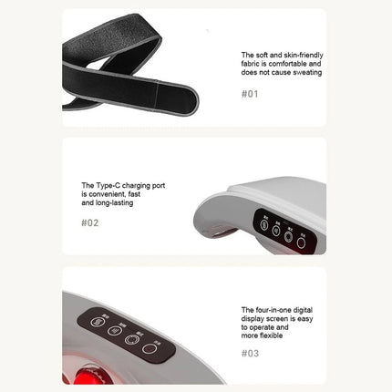 Electric Wireless Abdominal Massager for Fat Burning & Digestion with 3 Massage