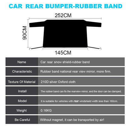 Universal Car Front and Rear Windscreen Cover Sunshade Snow Protector Window AU