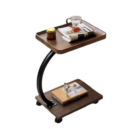 Movable Coffee Side Table Laptop Desk Bedside Sofa Tea End Tables Wooden Metal